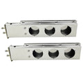 POWERWORKS Stainless Steel Straight Spring Loaded Mud Flap Hanger Bracket Mudflap Holder Set 2.5" Bolt Spacing 30" Length fit for Semi Trucks