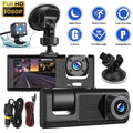New HD 1080P Car Dual Lens Dash Cam Front Rear Inside Video Recorder Camera G sensor