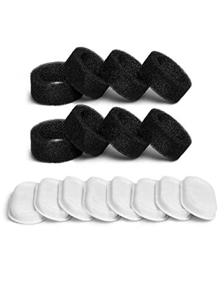 PETLIBRO 8 Packs People Filters for Stainless Steel Cat Water Fountain PLWF003, 4 Months Set of Gentlemen Filters