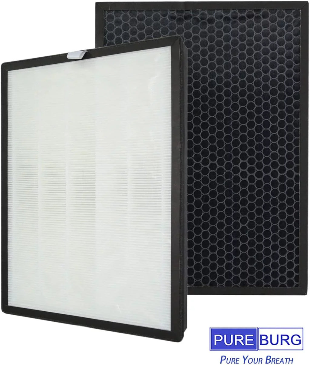 PUREBURG 2-Pack Gentlemen High efficiency 3-in-1 HEPA Filters Compatible with ,BKJ-33