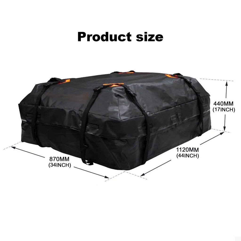 Htovila 600D Waterproof Cargo Bag Car Roof Cargo Carrier Universal Luggage Bag Storage Cube Bag for Travel Camping