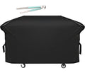 Heavy Duty 600D Polyester Cover Fits 5482 Ebony 36 inches Griddle Cooking Station with Hood,Also for Dark 28 inch XL,Outdoor Flat Top Gas Grill Cover with Straps