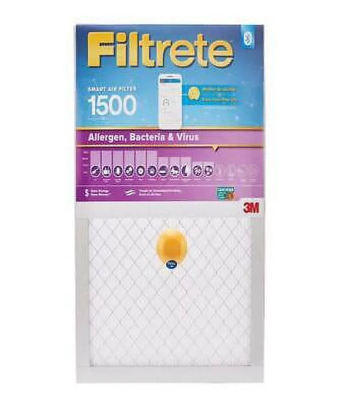 3M Filtrete 20 in. W X 25 in. H X 1 in. D Fiberglass 12 MERV Smart Air Filter (Pack of 4)