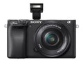 Sony a6400 ILCE-6400L - Digital camera - mirrorless - 24.2 MP - APS-C - 4K / 30 fps - 3x optical zoom 16-50mm lens - Wi-Fi, NFC, Bluetooth - Dark