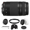 Canon EF 75-300mm f/4-5.6 III Lens + 58mm UV Filter for Canon 700D 1300D