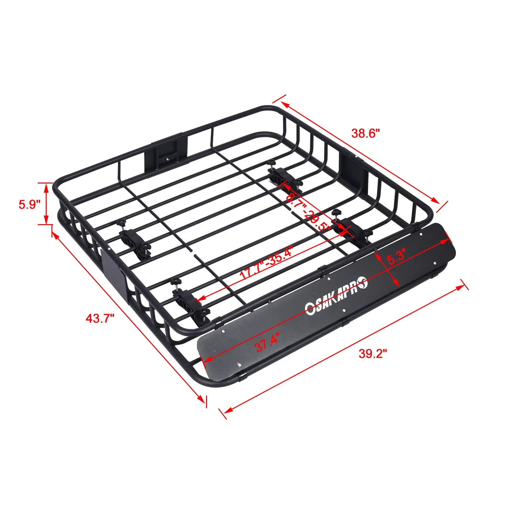 Rooftop Cargo Carrier Basket，Motoring Roof Rack,Top Mount Roof Rack Dark steel