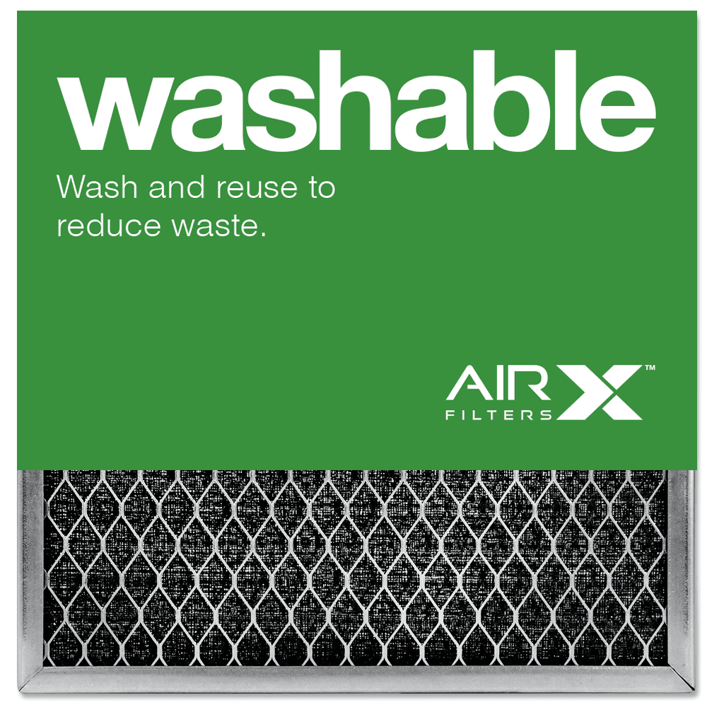 AIRx Filters Washable 12x12x1 Permanent Air Filter MERV 1 Heavy Duty Steel Mesh Filter People to Replace Filtrete Basic Filter, 1-Pack
