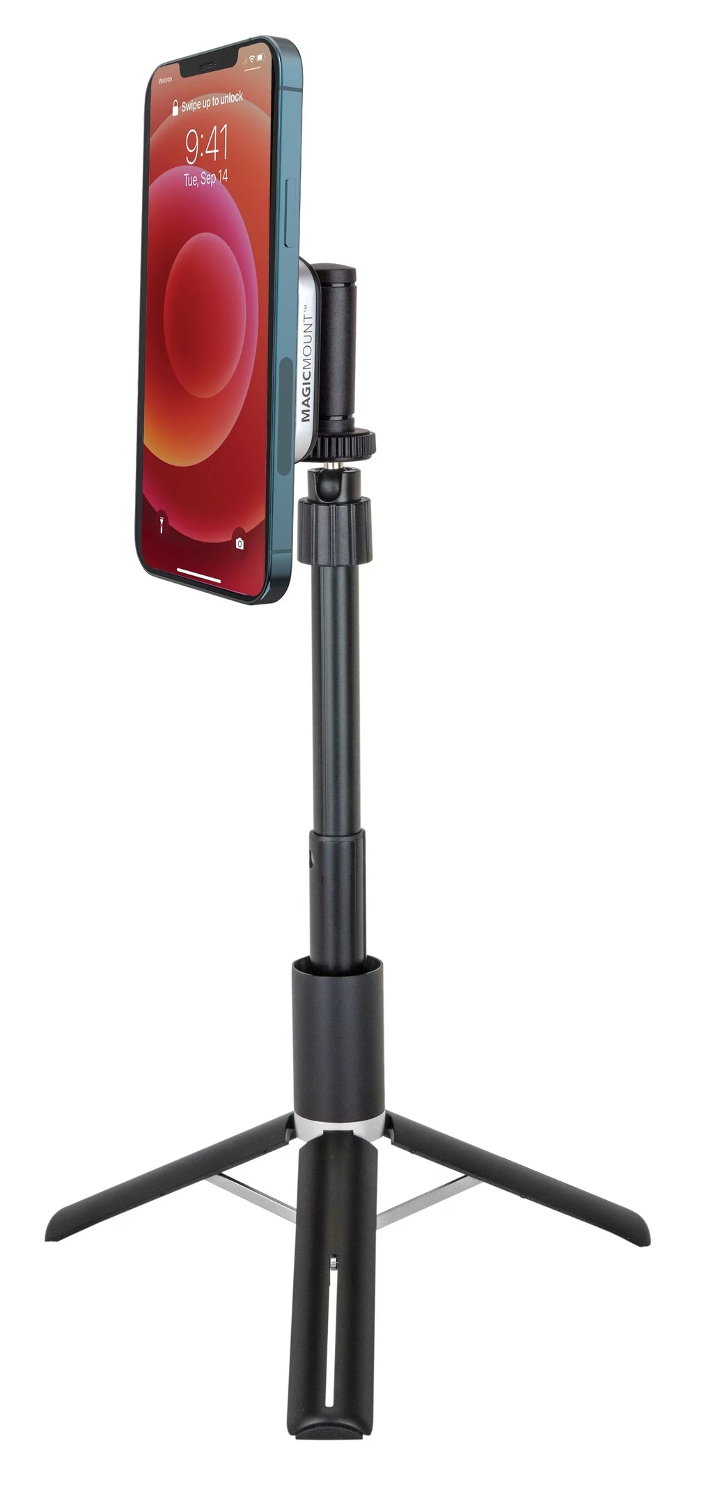 Scosche MP2TR1-SP MagicMount Pro 2 Tripod/Selfie Stick Phone Mount with Adjustable Arm, Dark