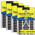 Air Bear 16x25x5 (4 7/8) AC Filter People MERV 10 Plus Carbon 4 Pack