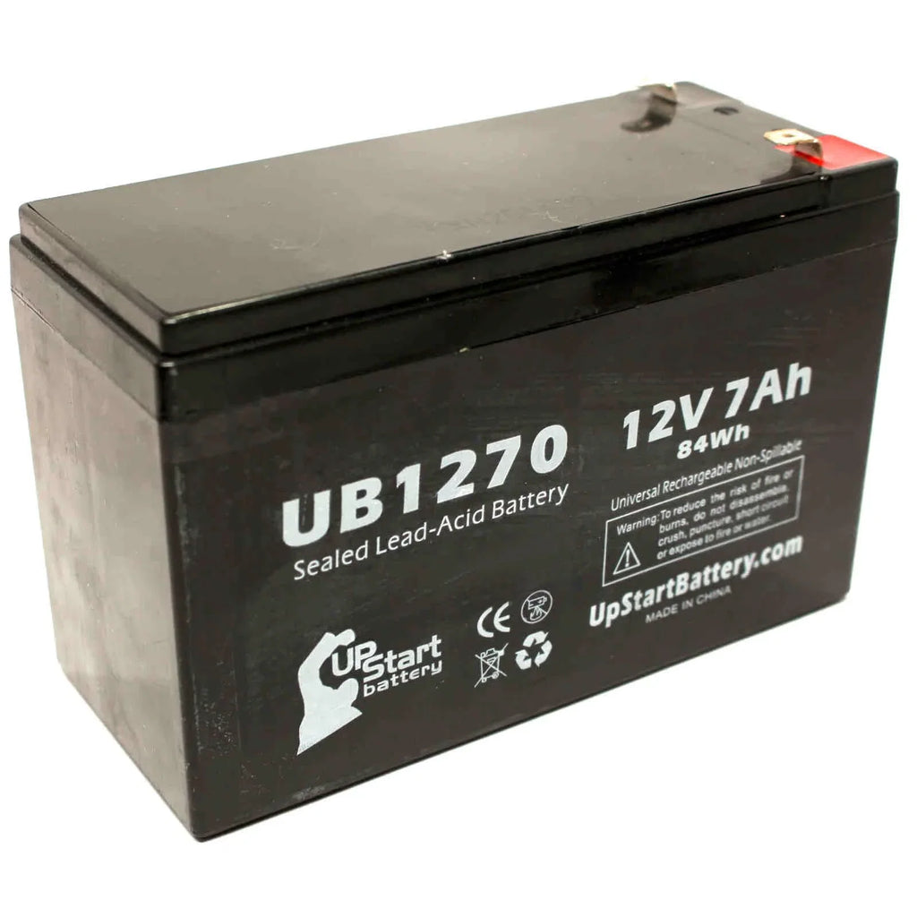 2x Pack - Compatible APC SMART-UPS 2000 SURT2000XLI Battery - Individuals UB1270 Universal Sealed Lead Acid Battery (12V, 7Ah, 7000mAh, F1 Terminal, AGM, SLA) - Includes 4 F1 to F2 Terminal Adapters