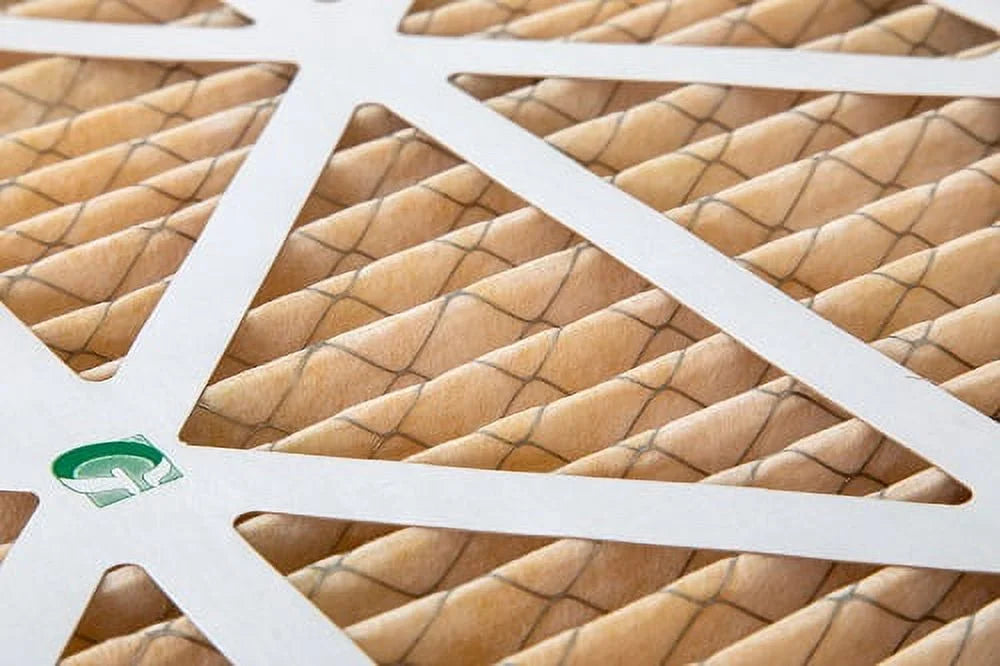 6 Pack of 14x14x1 MERV 11 Pleated Air Filters by Glasfloss. Actual Size: 13-1/2 x 13-1/2 x 7/8