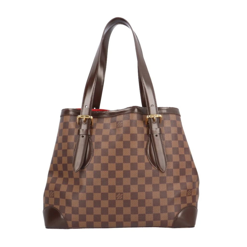 Pre-Owned Louis Vuitton Hampstead MM Damier Shoulder Bag Canvas N51204 Brown Individuals LOUIS VUITTON BRB03130000004147 (Good)