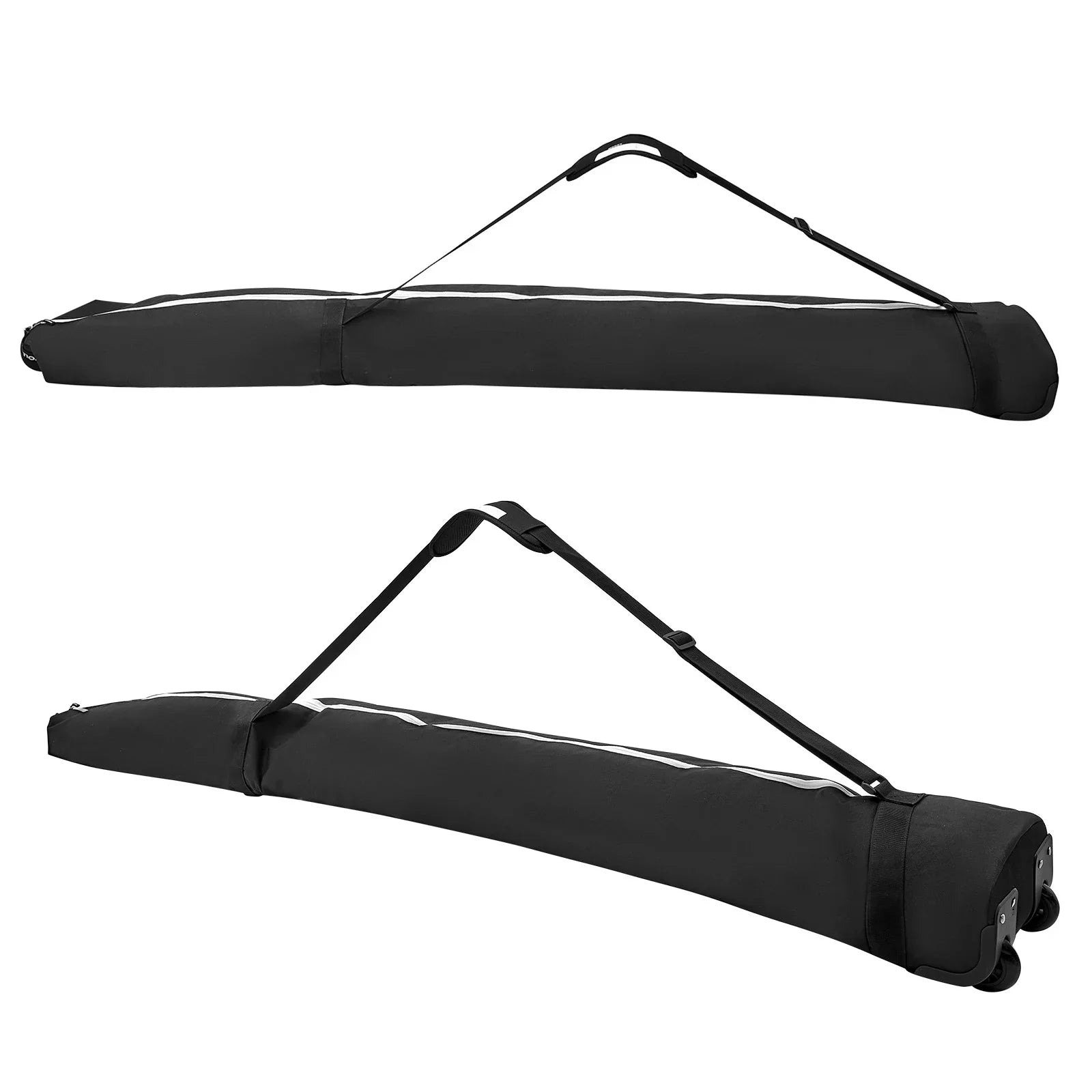 ammoon Durable Roller Snowboard Bag with Wheels Waterproof Ski People Storage Bag for Winter