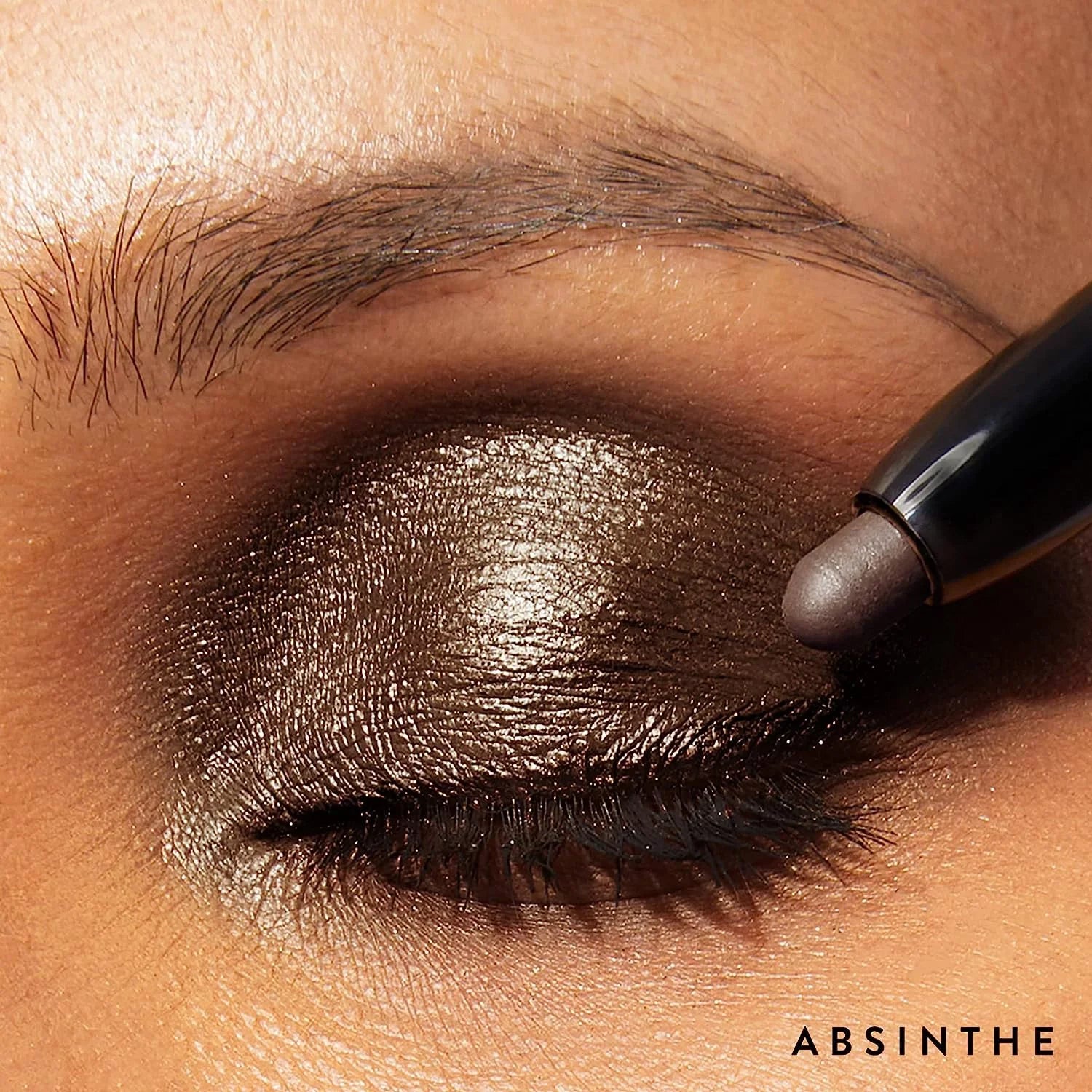 LAURA GELLER NEW YORK Make It A Double Edge Eyeshadow - Absinthe - Cream Eyeshadow Stick + Matching Powder Eyeshadow - Crease-Proof and Smudge-Proof