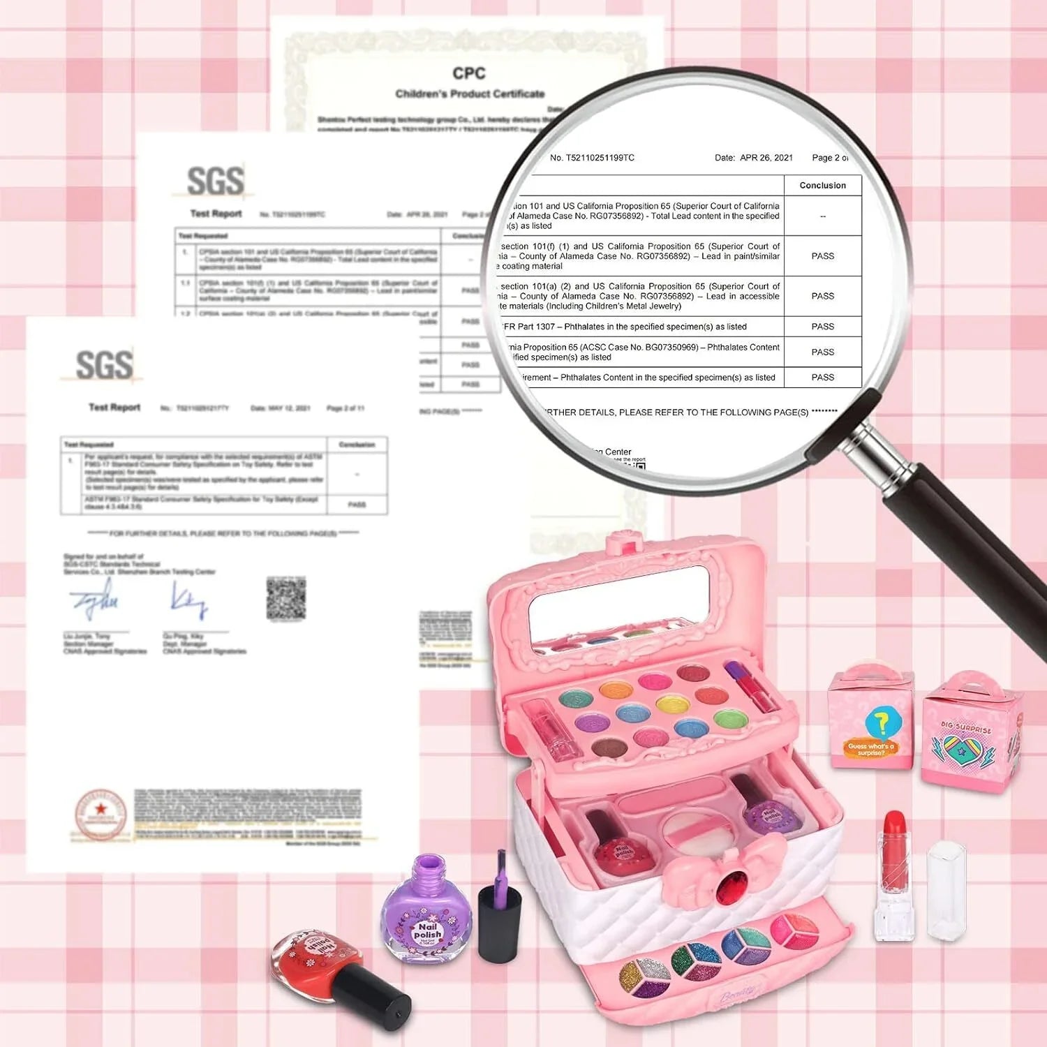 Kids Makeup Kit for Girls, 24Pcs Washable Toddler Makeup Set, Girls Toys Real Cosmetic Makeup Set Safe & Non-Toxic Frozen Makeup for 3-12 Year Olds Kids Christmas Birthday Gift, Pink