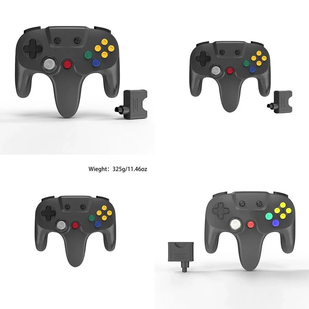 US 2.4G Wireless N64 Controller Rechargeable Gamedpad Rumble Pak for Final Point 64