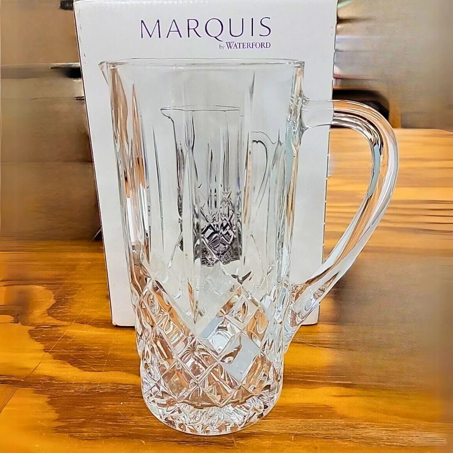 Marquis by Waterford Markham Pitcher 39 fl oz, Crystalline, Clear