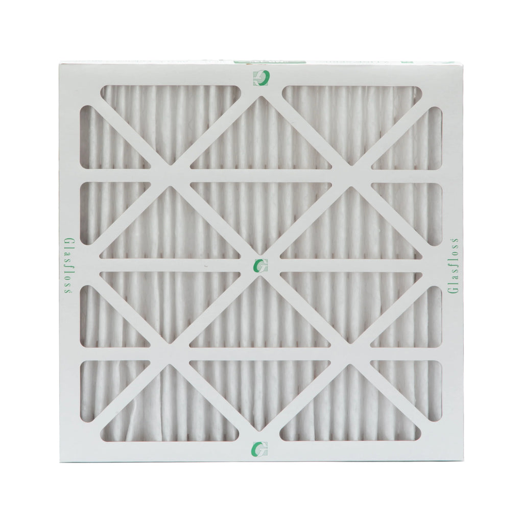 12 Pack of 24x24x2 MERV 13 Pleated 2" Inch Air Filters by Glasfloss. Actual Size: 23-3/8 x 23-3/8 x 1-3/4
