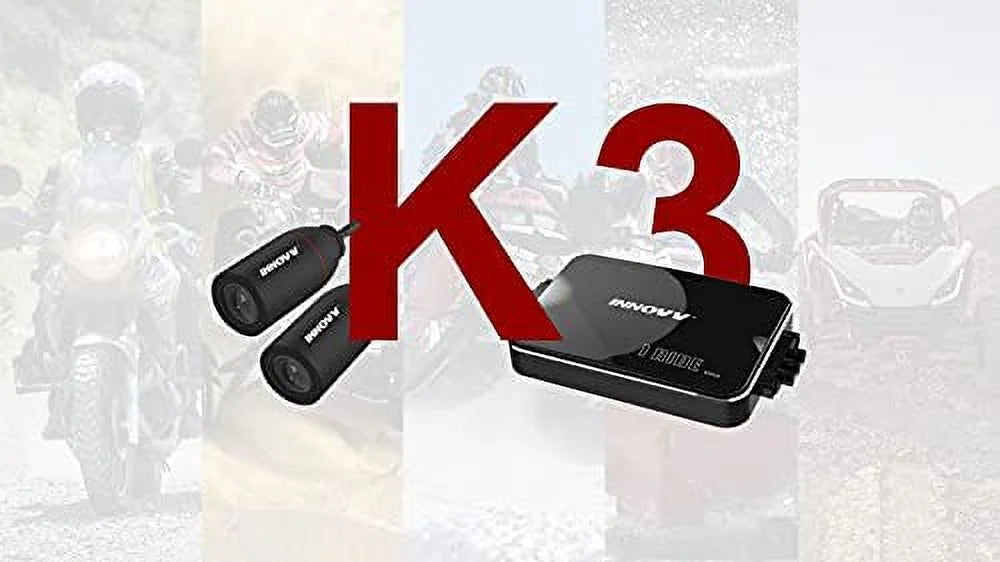 INNOVV K3 DUAL CHANNEL MOTORCYLE MOTOCAM WITH WIFI, GPS AND PARKING MODE (32GB)
