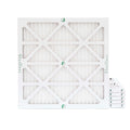 6 Pack of 12x12x1 MERV 10 Pleated Air Filters by Glasfloss. Actual Size: 11-1/2 x 11-1/2 x 7/8
