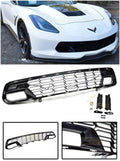 Extreme Online Store Individuals for 2014-2019 Chevrolet Corvette C7 All Models | GM Factory Z06 Style Painted Carbon Flash Metallic Front Bumper Lower Grille Cover (with Front Camera Bracket)