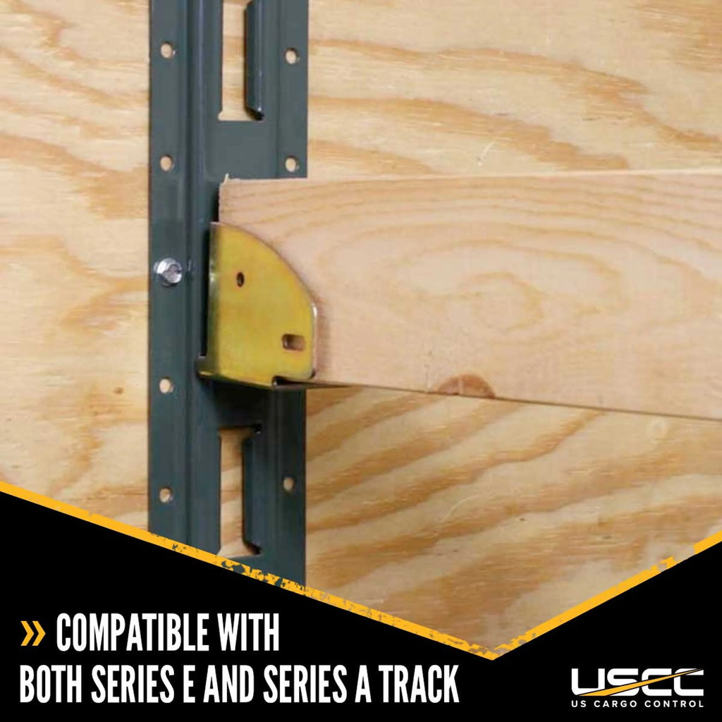 US Cargo Control Wood Final Point Socket For E Track, Create Inexpensive Shoring Beams and Load Bars For Your Enclosed Van, Truck, Or Trailer, Use With Series E Track, 10 Pack