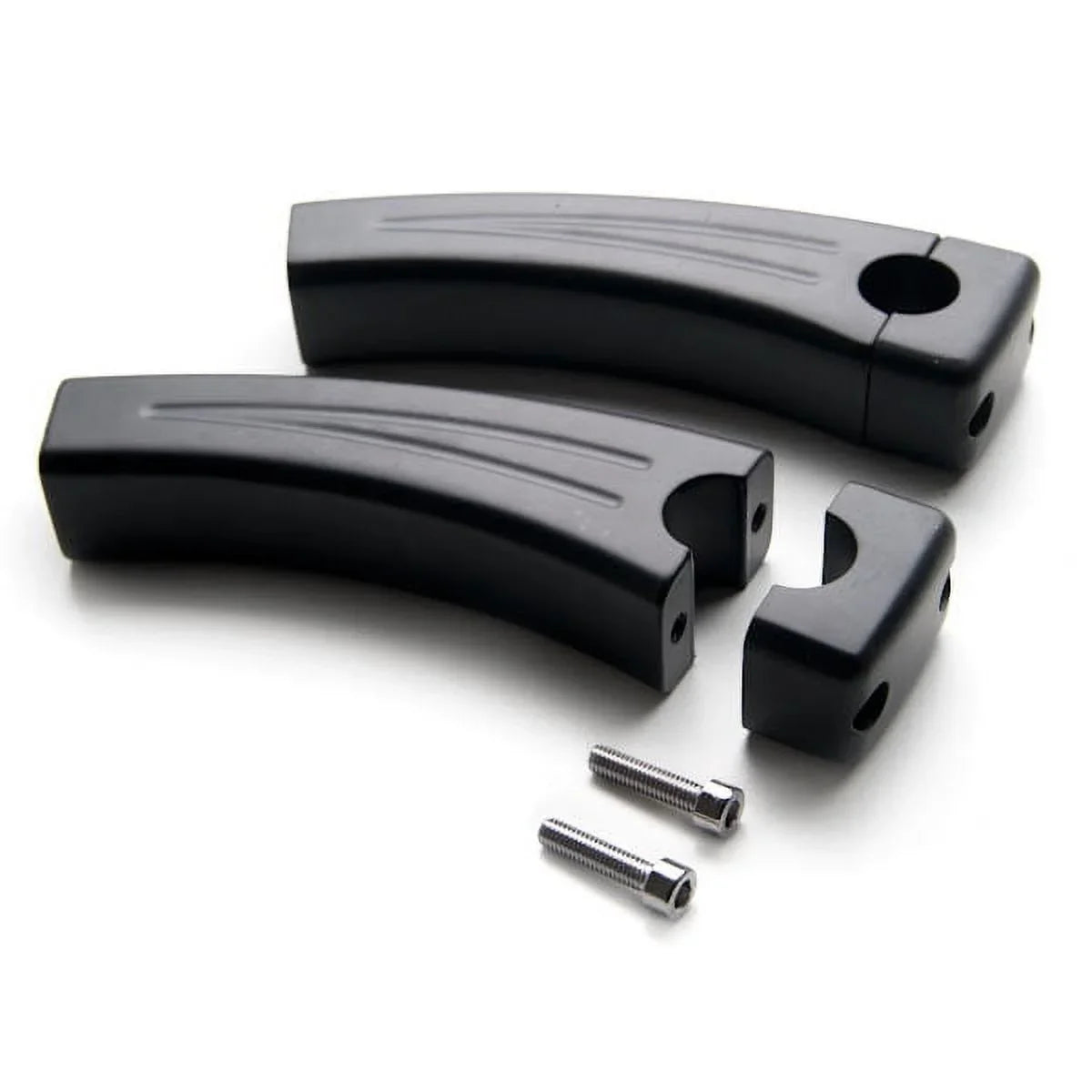 Krator 5.5" Dark Bike Handlebar Pullback Risers 7/8" Compatible with Ducati Monster 620 696 750 796 900 1000 1100 S2R