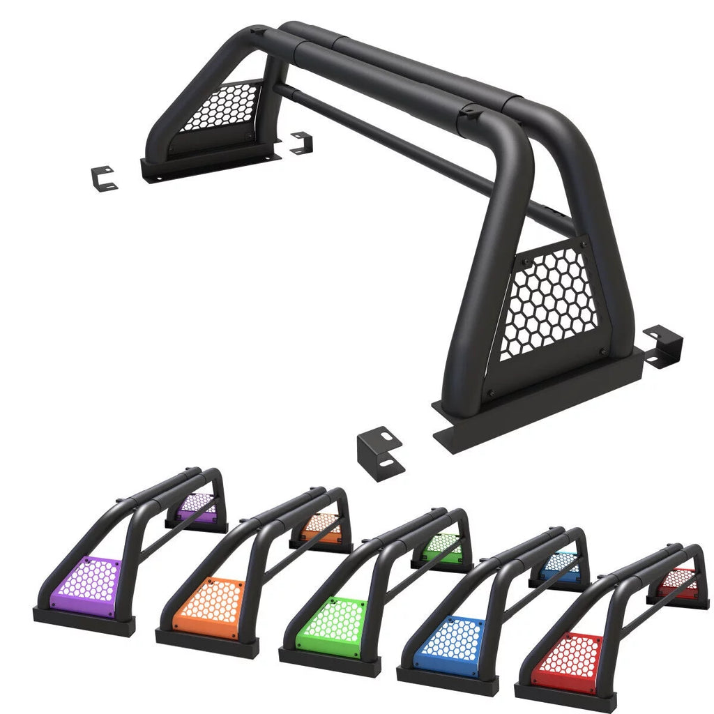 62.9-74.7" Adjustable Truck Roll Sport Bar Chase Rack Bed Bar Fit For 2019-NOW Chevy Silverado/GMC sierra