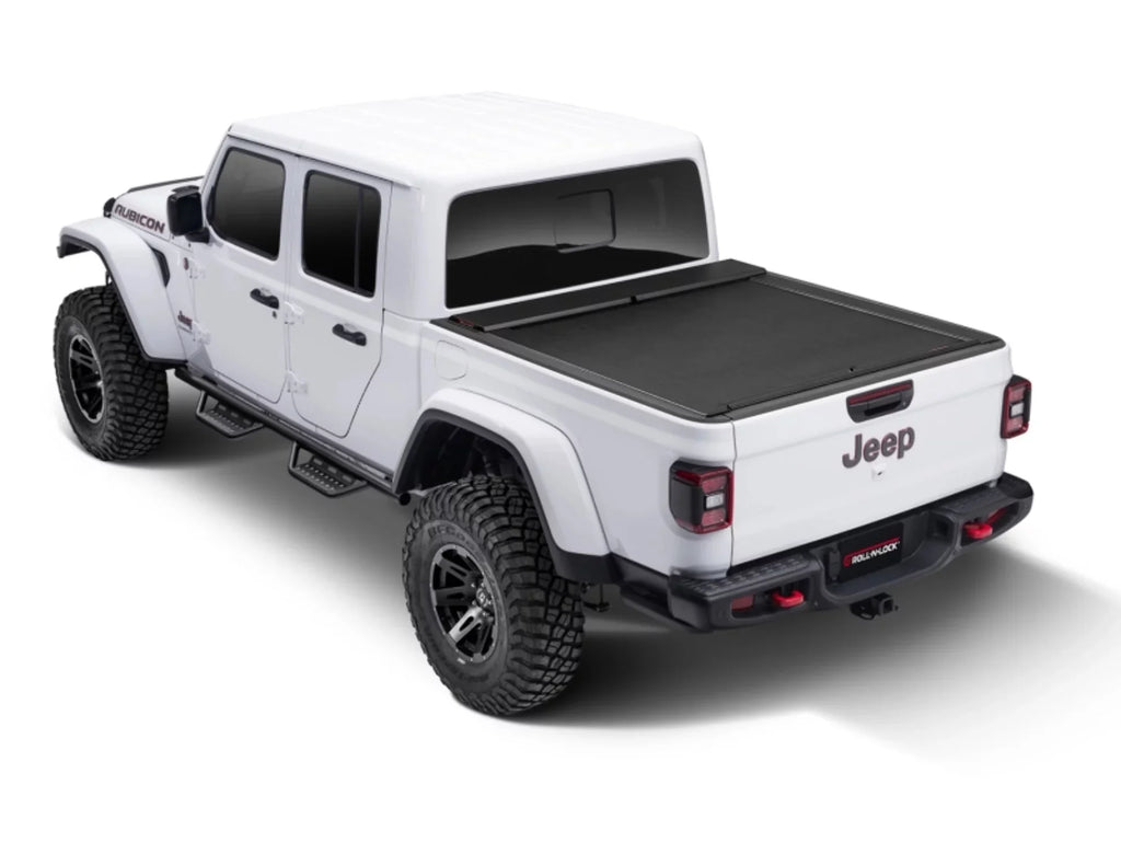 Roll-N-Lock by RealTruck M-Series Retractable Truck Bed Tonneau Cover | LG496M | Compatible with Select 2020-2023 Jeep Gladiator w/o Trail Rail System 5' Bed (60")