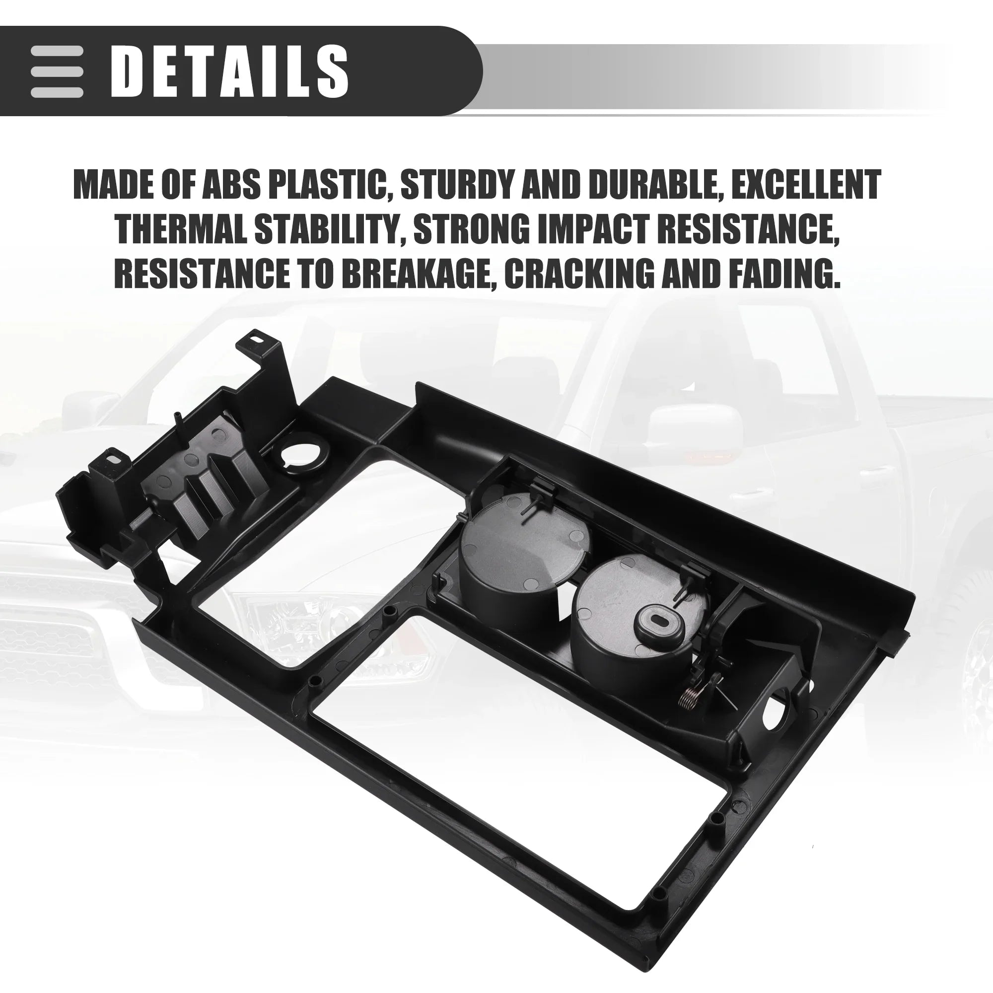 Unique Bargains Car Cup Holder Gentlemen for Chevrolet Corvette 1994 Plastic No.10161884 Dark
