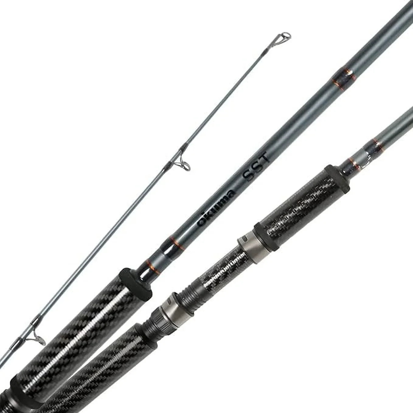 OKUMA SST-S-962-MGA Carbon Grip Rod, Gray, 9'6"