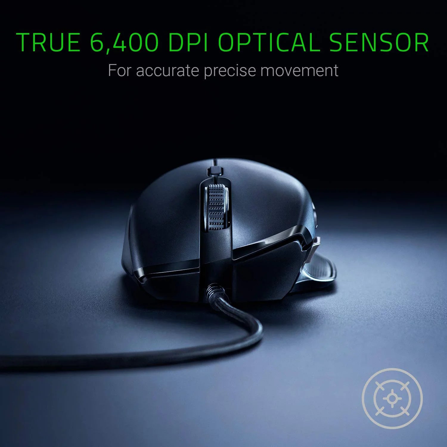 Razer Basilisk Essential Gaming Mouse - [6400 DPI Optical Sensor][Chroma RGB Lighting][7 Programmable Buttons][Mechanical Switches]