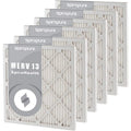 SpiroPure 10x16x1 MERV 13 Pleated Filter Air Filters - Made in USA (6 Pack)