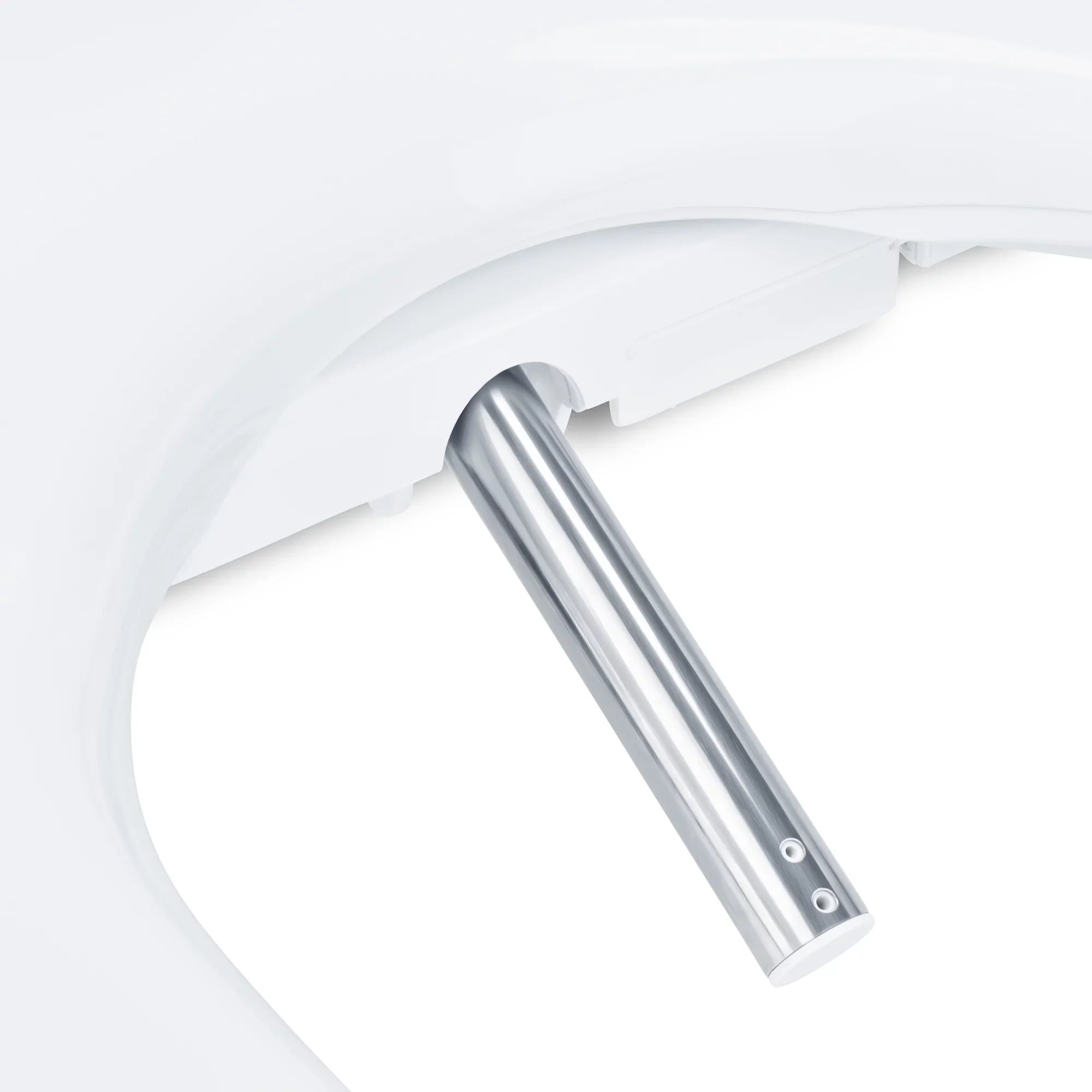 Brondell Swash SE400 Bidet Seat with Sidearm, Dryer and Stainless Steel Nozzle, Round White