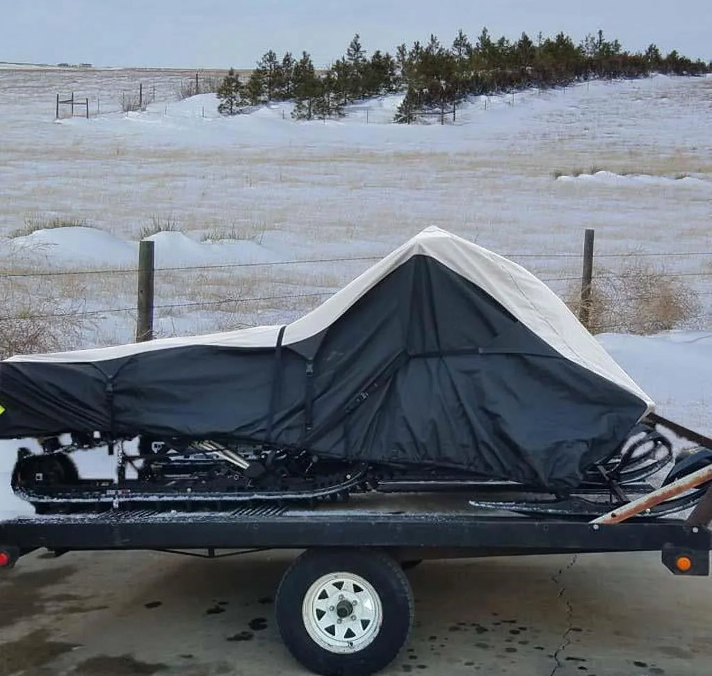 600D Snowmobile Travel and Storage Cover Compatible for 2022-2023 Model Year Ski Doo Renegade X-RS 900 ACE Turbo R Sleds. Slush and Mud Protection