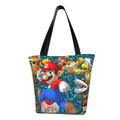 Super Mario 3D Land People Tote Bag Large Capacity Shoulder Handbag For Travel Beach Shopping Business Work School