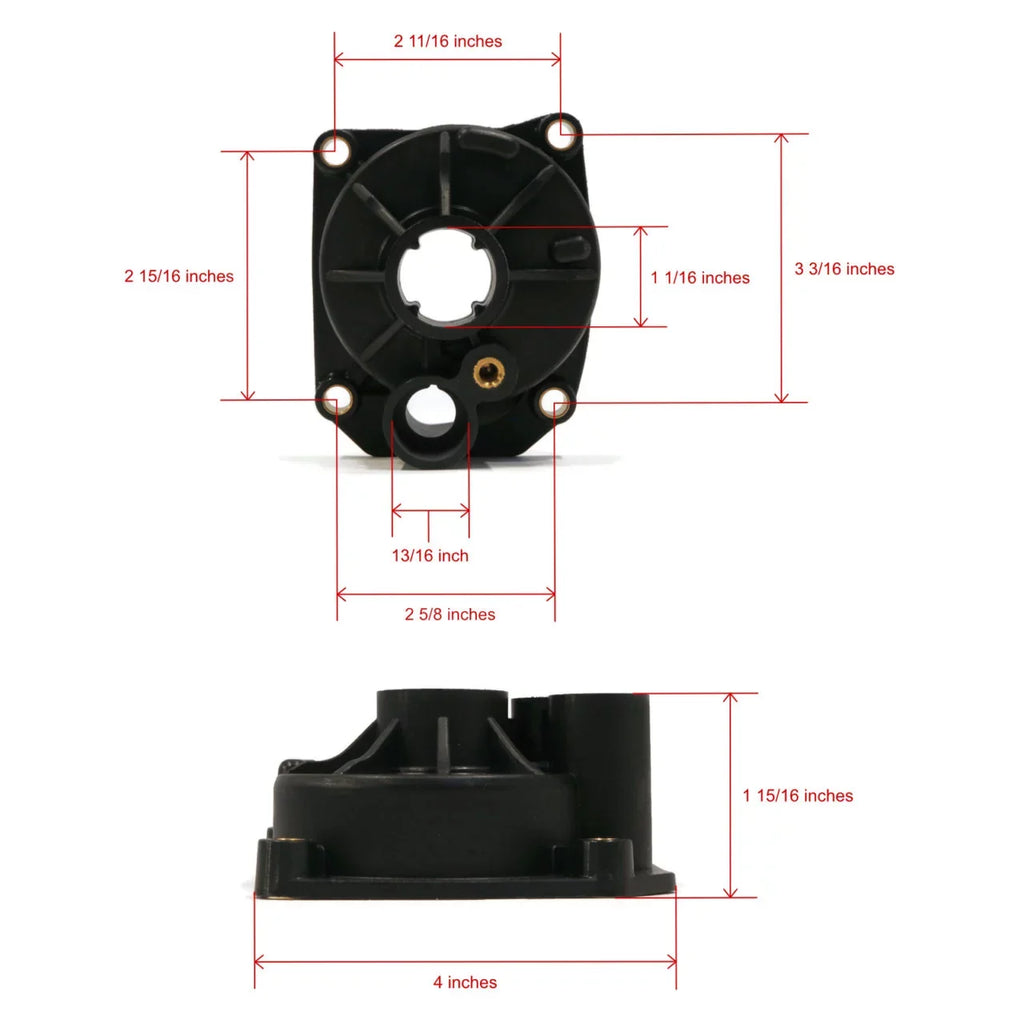 The ROP Shop | Water Pump Impeller, Housing Kit For 1993 Evinrude 65 HP E65WMLETD Outboard Boat