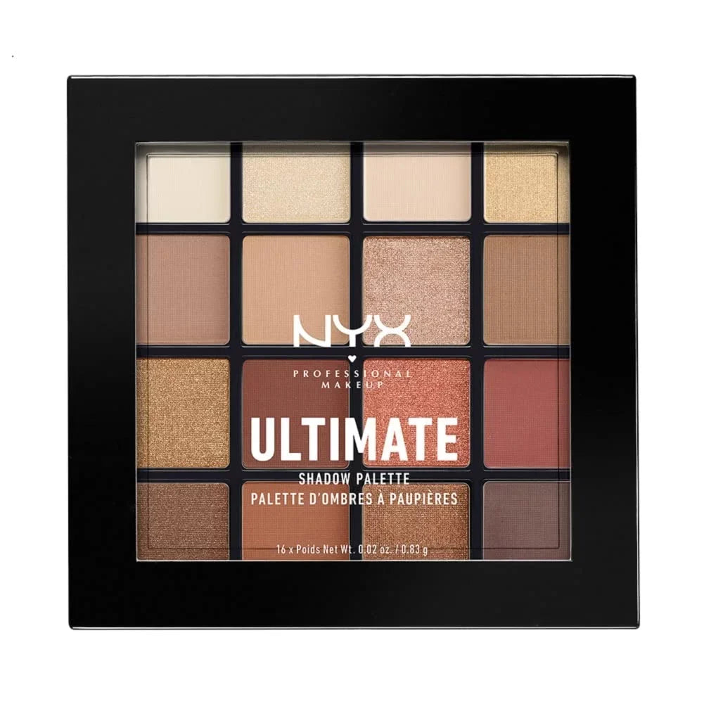 Nyx Professional Makeup Ultimate Shadow Palette, Eyeshadow Palette - Warm Neutrals