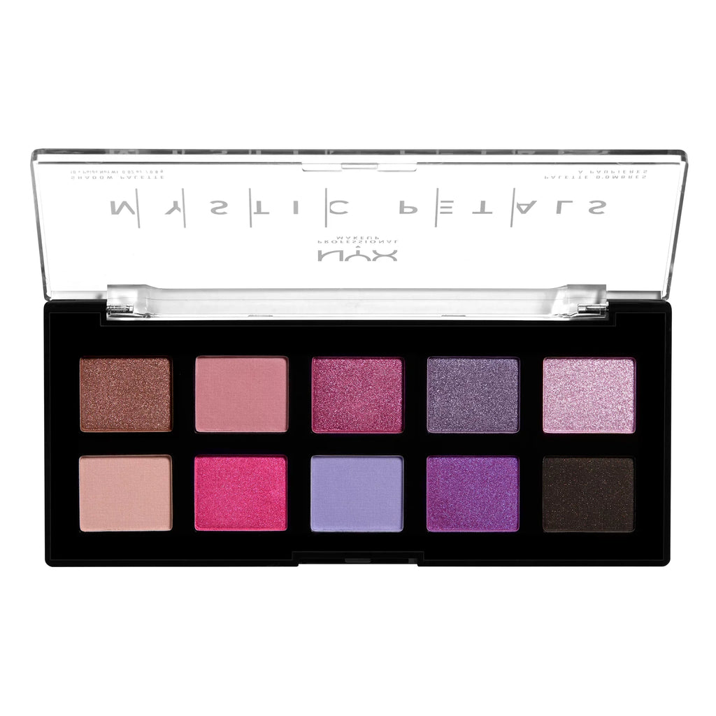 NYX Professional Makeup Mystic Petals Eyeshadow Palette, Midnight Orchid
