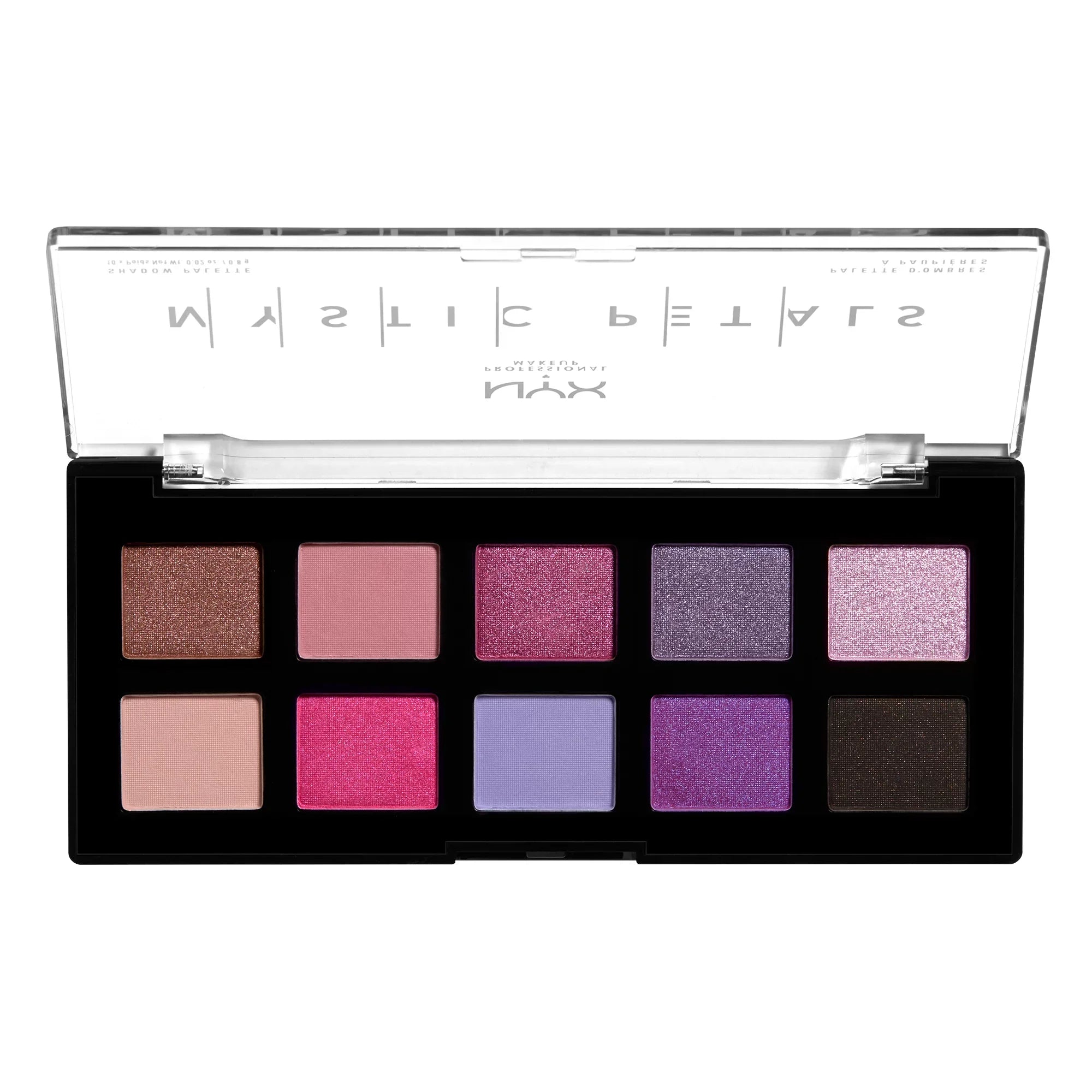 NYX Professional Makeup Mystic Petals Eyeshadow Palette, Midnight Orchid