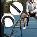 NK 49.2ft Length, Heavy Jump Rope Skipping Rope Workout Battle Ropes Total Body Workouts Power Improve Strength Building Muscle for Gentlemen