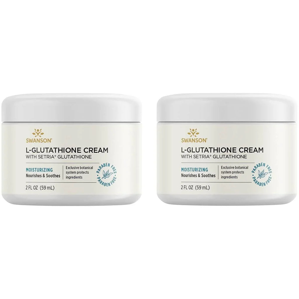 Swanson L-Glutathione Cream with Setria Glutathione 2 fl oz Cream 2 Pack
