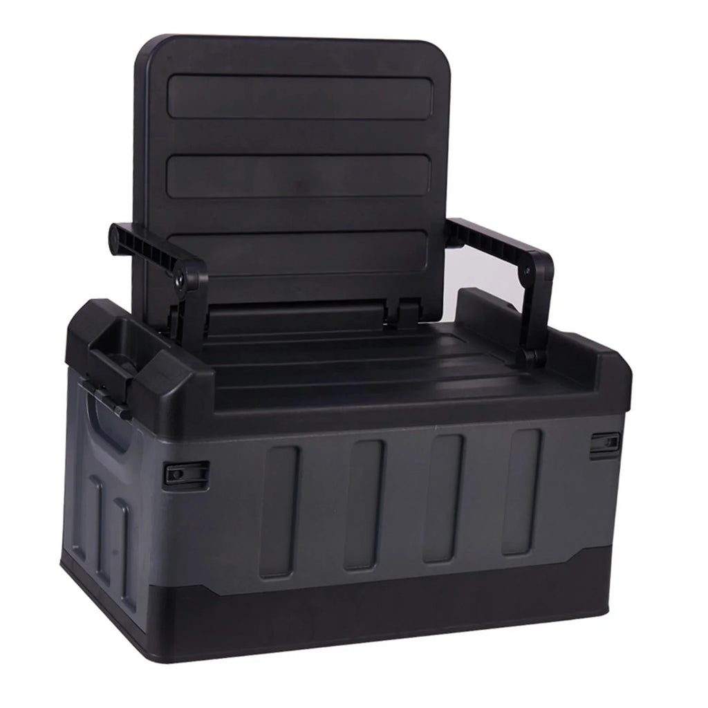 Car Trunk Organizer Portable Car Boot Storage Organiser for Cars SUV Cooking Dark