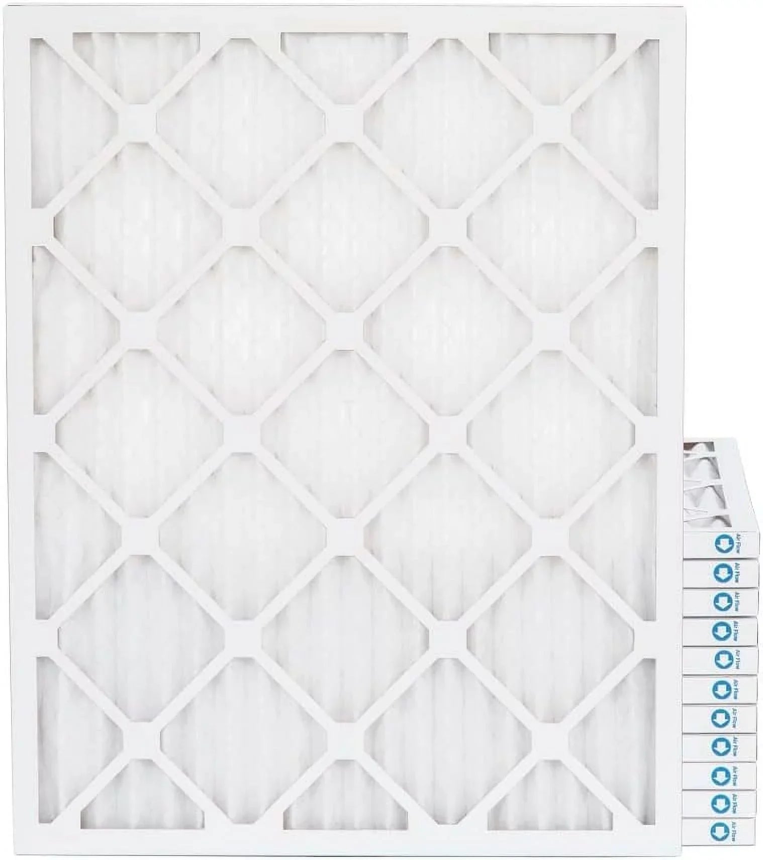 14X20x1 MERV 11, MPR 1000 Pleated Furne 1" Air Filters By Pamlico. Case Of 12. Size: 13-1/2 X 19-1/2 X 3/4