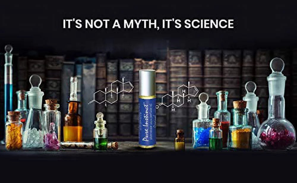 Pure Instinct Roll-On - The Original Pheromone Infused Essential Oil Perfume Cologne - Unisex For People and Gentlemen - TSA Ready
