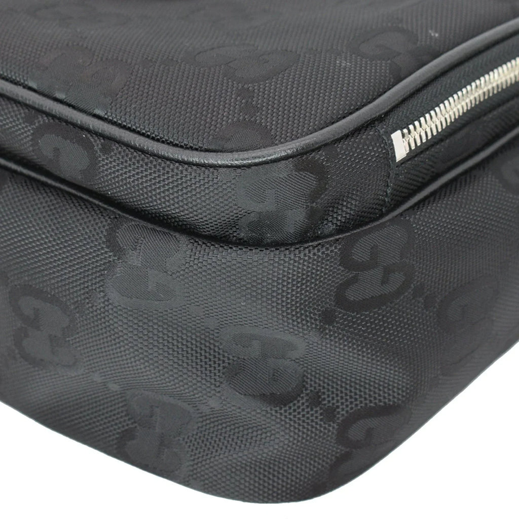 Pre-owned GUCCI Off The Grid GG Monogram Nylon Shoulder Bag Midnight 625858
