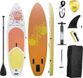 KEHOMY Inflatable Stand Up Paddle Board Simple Deluxe Premium SUP for All Skill Levels, Orange for Adults & Youth, Blow Up with Accessories & Backpack, Surf Control