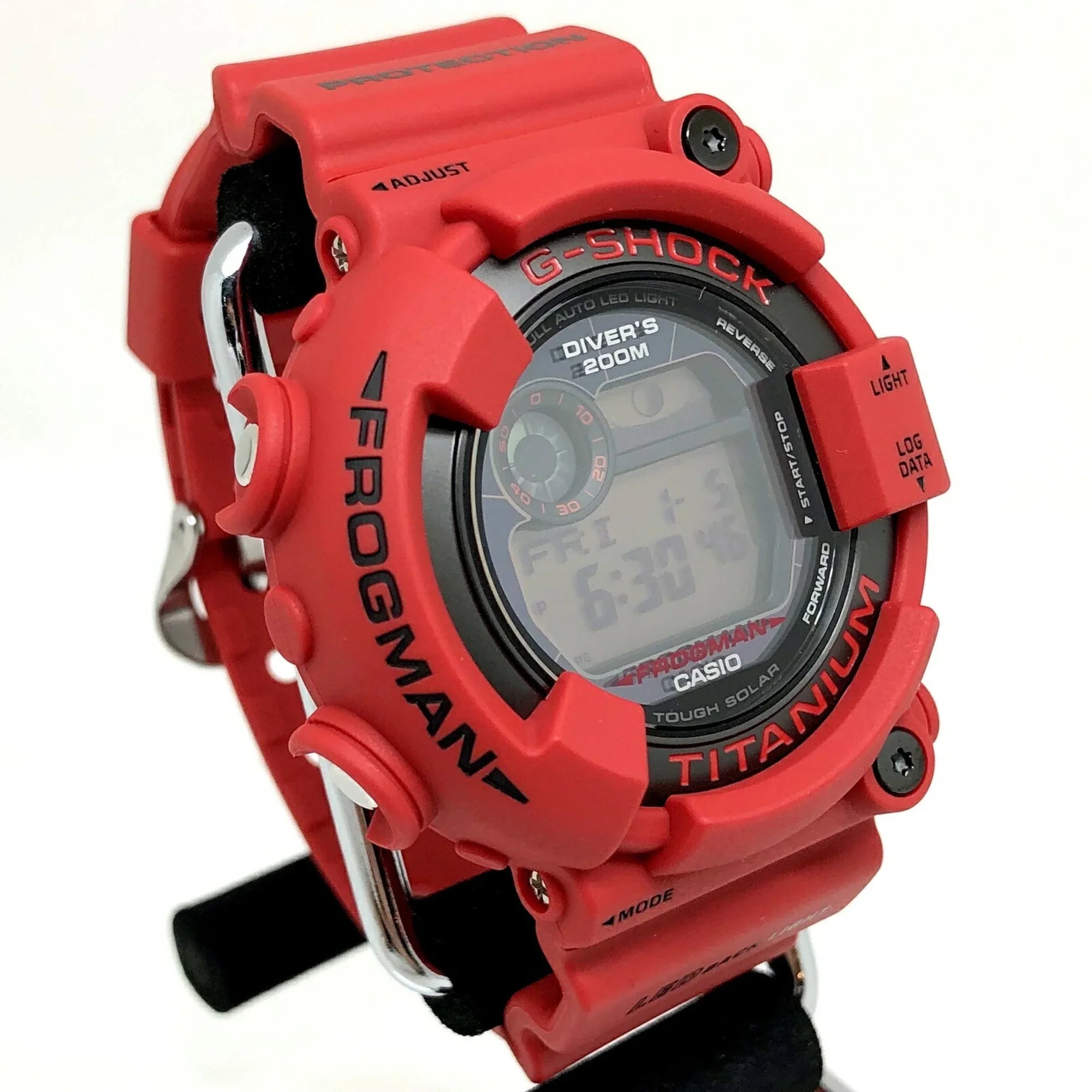 Pre-Owned CASIO Casio G-SHOCK Watch GW-8230NT-4JR FROGMAN 30th Anniversary Reprint Model Red Digital Tough Solar People ITWD1QAESCTM (Good)