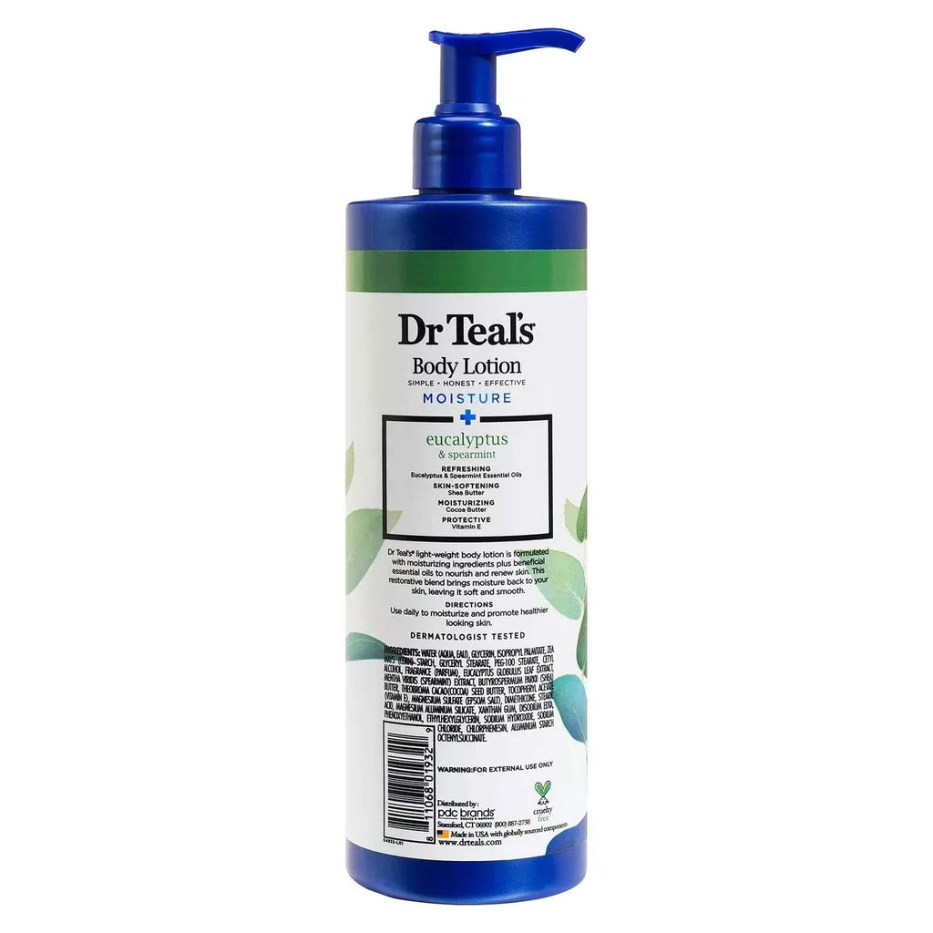 Dr Teal,S Body Lotion Moisture Rejuvenating/Refreshing Eucalyptus & Spearmint, 16 Fl Oz