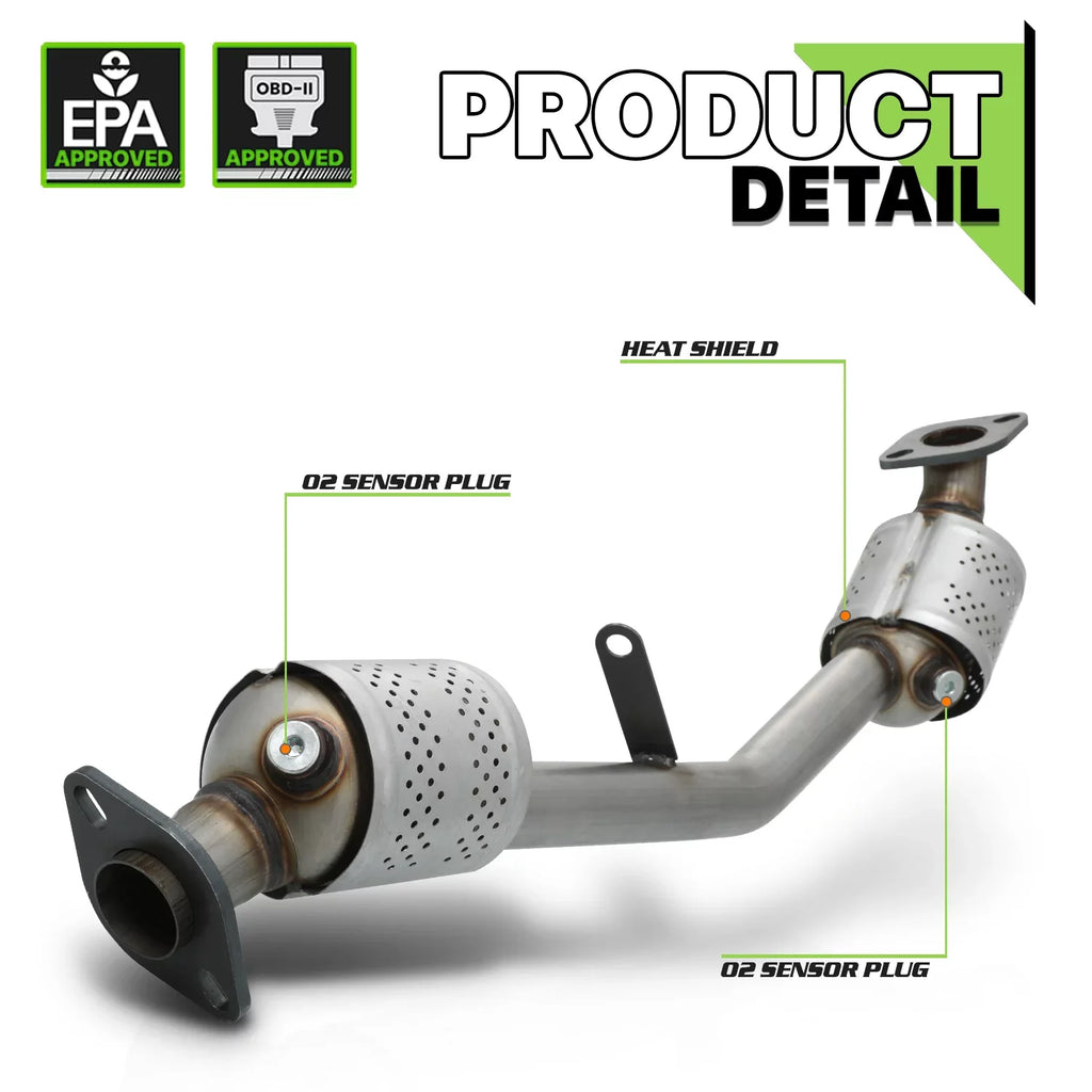 Magshion [HEAT SHIELD] Exhaust Catalytic Converter For 1999-2006 Impreza/9-2X/Baja/Forester/Legacy/Outback 2.5 NA